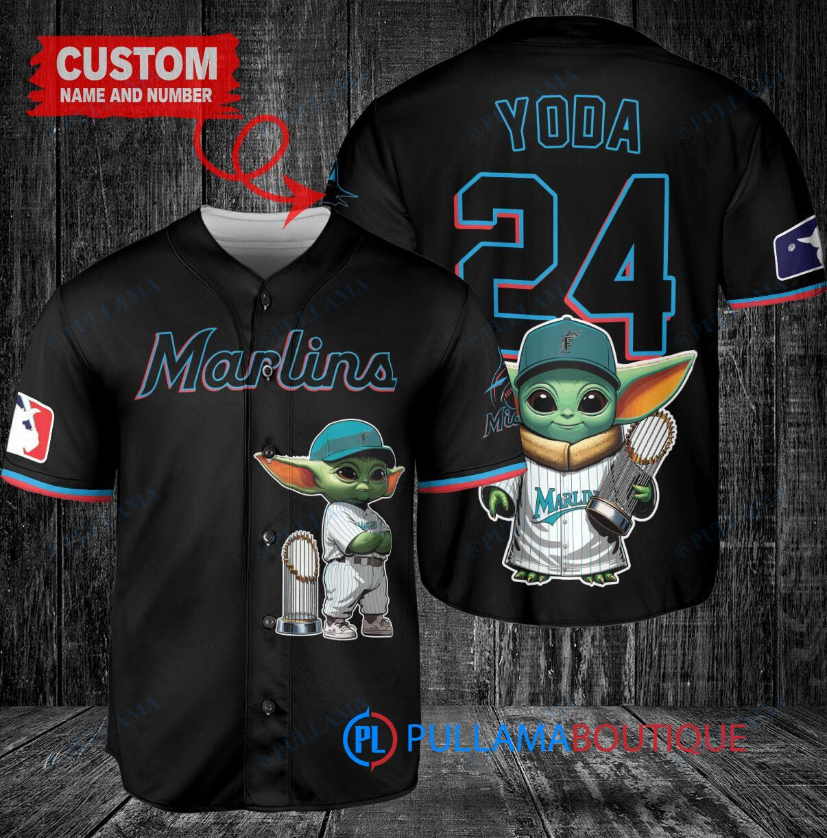 Chicago White Sox x Baby Yoda Star Wars The Mandalorian with Trophy Custom Baseball Jersey White Stripe