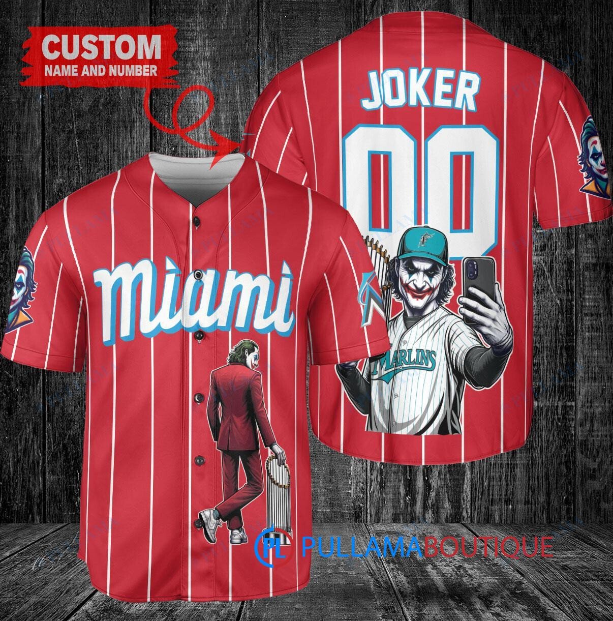 Los Angeles Angels x Joker DC Comics with Trophy Custom Baseball Jersey Cream