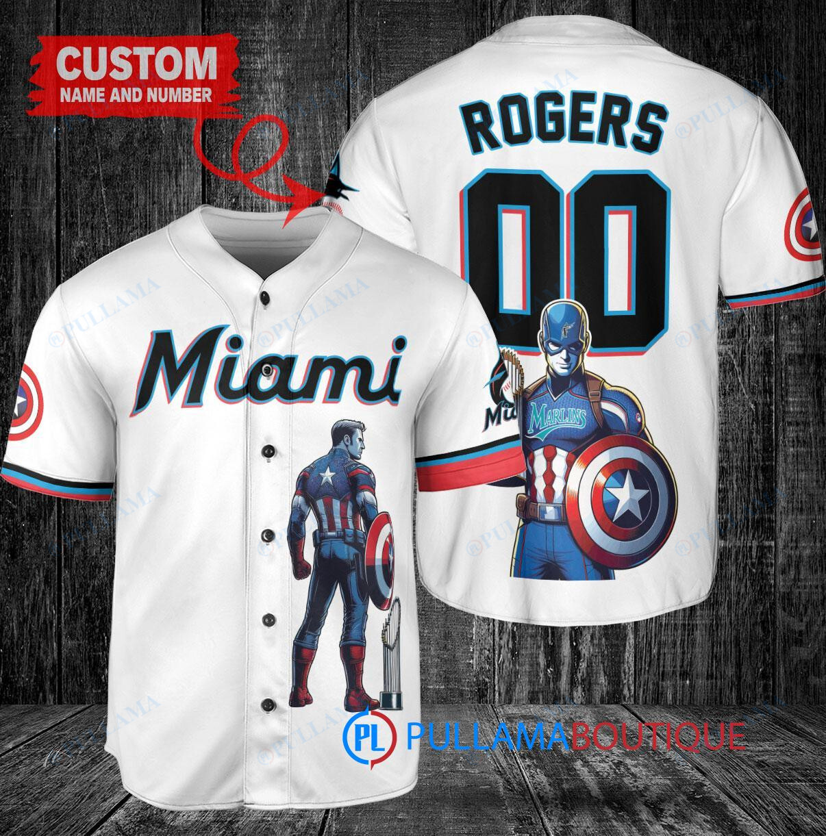 Philadelphia Phillies x Marvel Captain America Steve Rogers with Trophy Custom Baseball Jersey Red