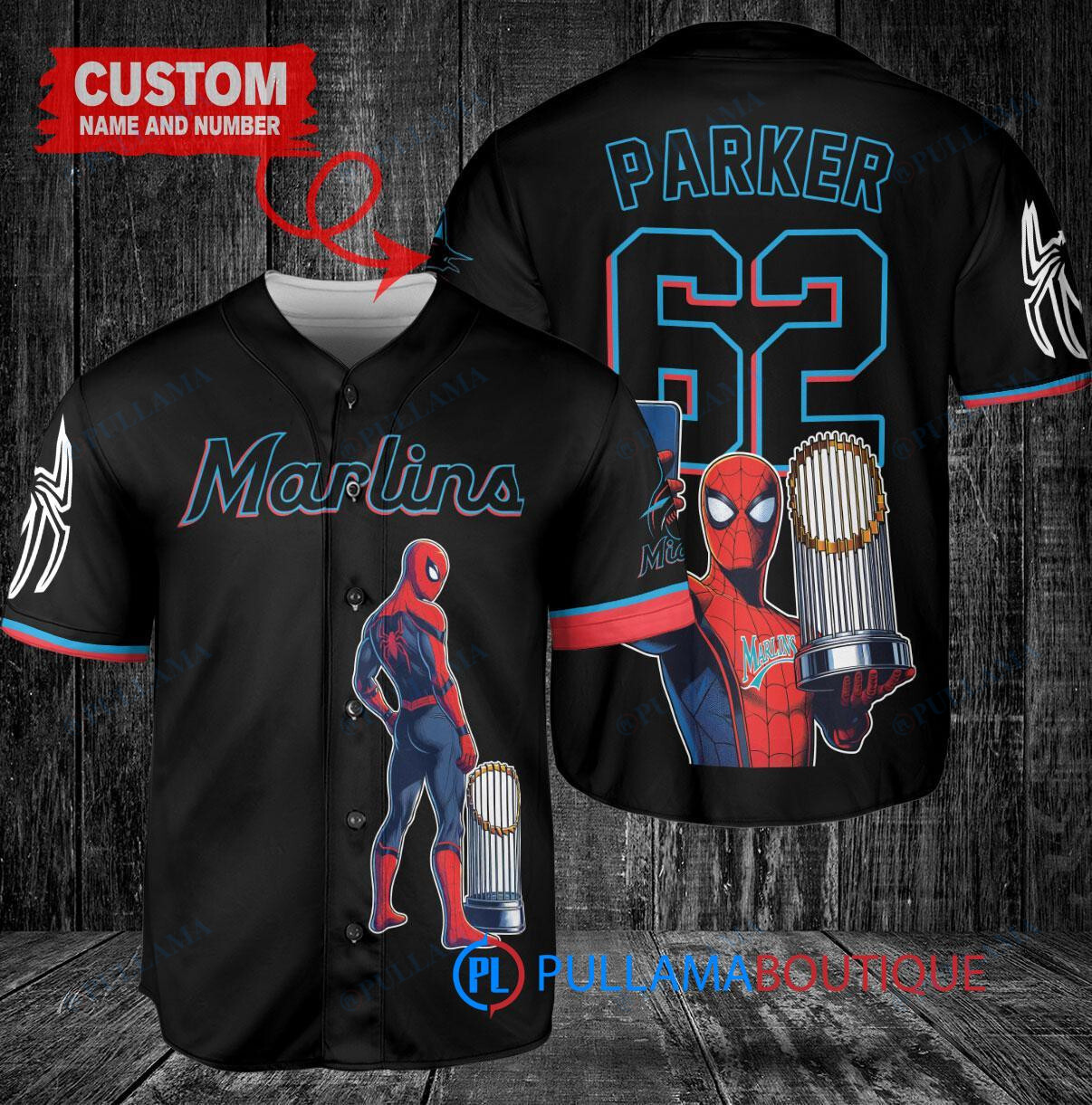 Chicago Cubs x Marvel Spiderman with Trophy Custom Baseball Jersey Gray