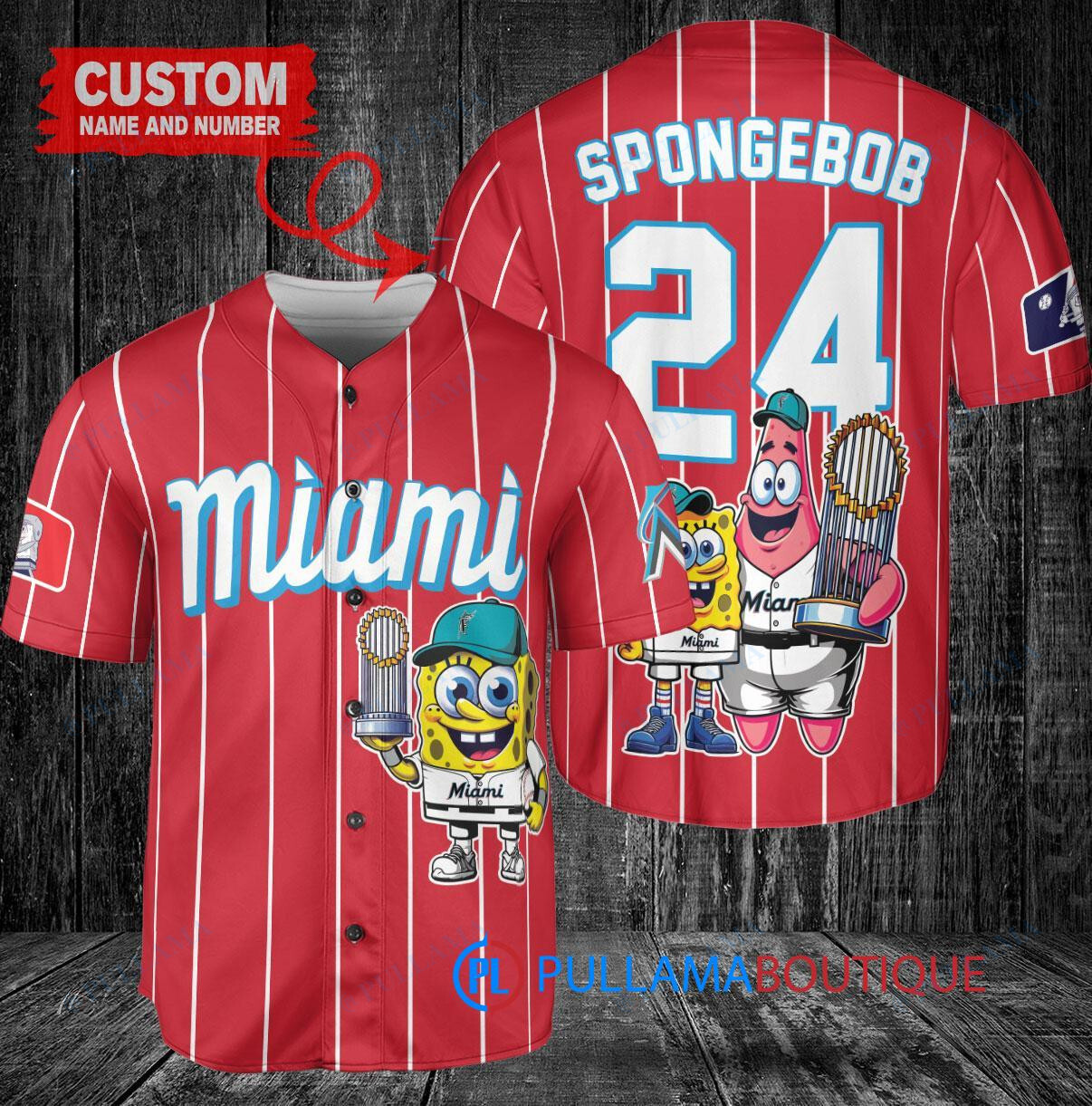 Texas Rangers x SpongeBob SquarePants with Trophy Custom Baseball Jersey Cream