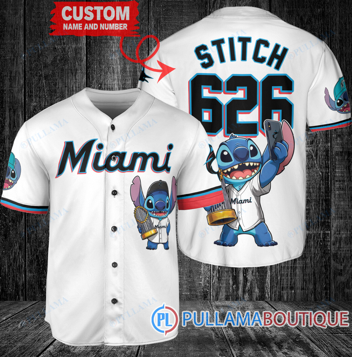 Chicago White Sox x Stitch with Trophy Baseball Jersey White