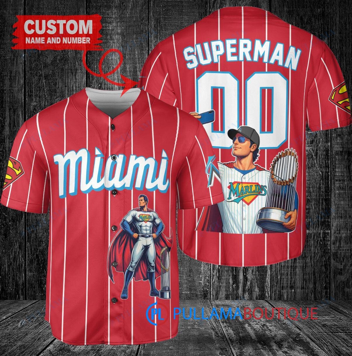 San Francisco Giants x Superman DC Comics with Trophy Custom Baseball Jersey White City Connect