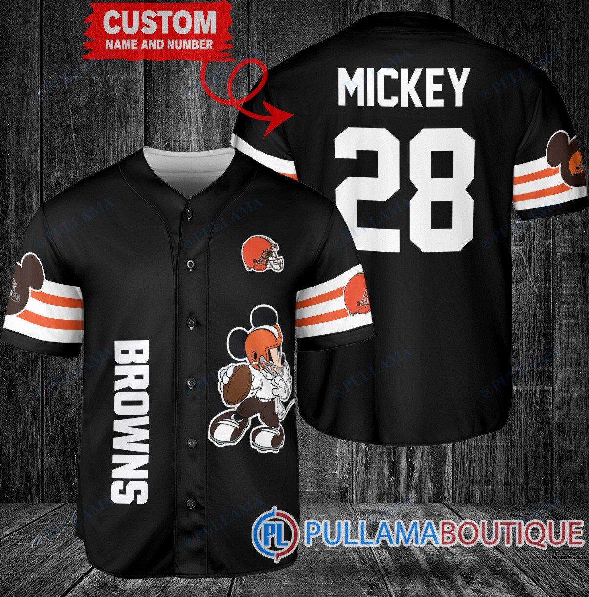 Mickey Dallas Cowboys Custom Baseball Jersey White