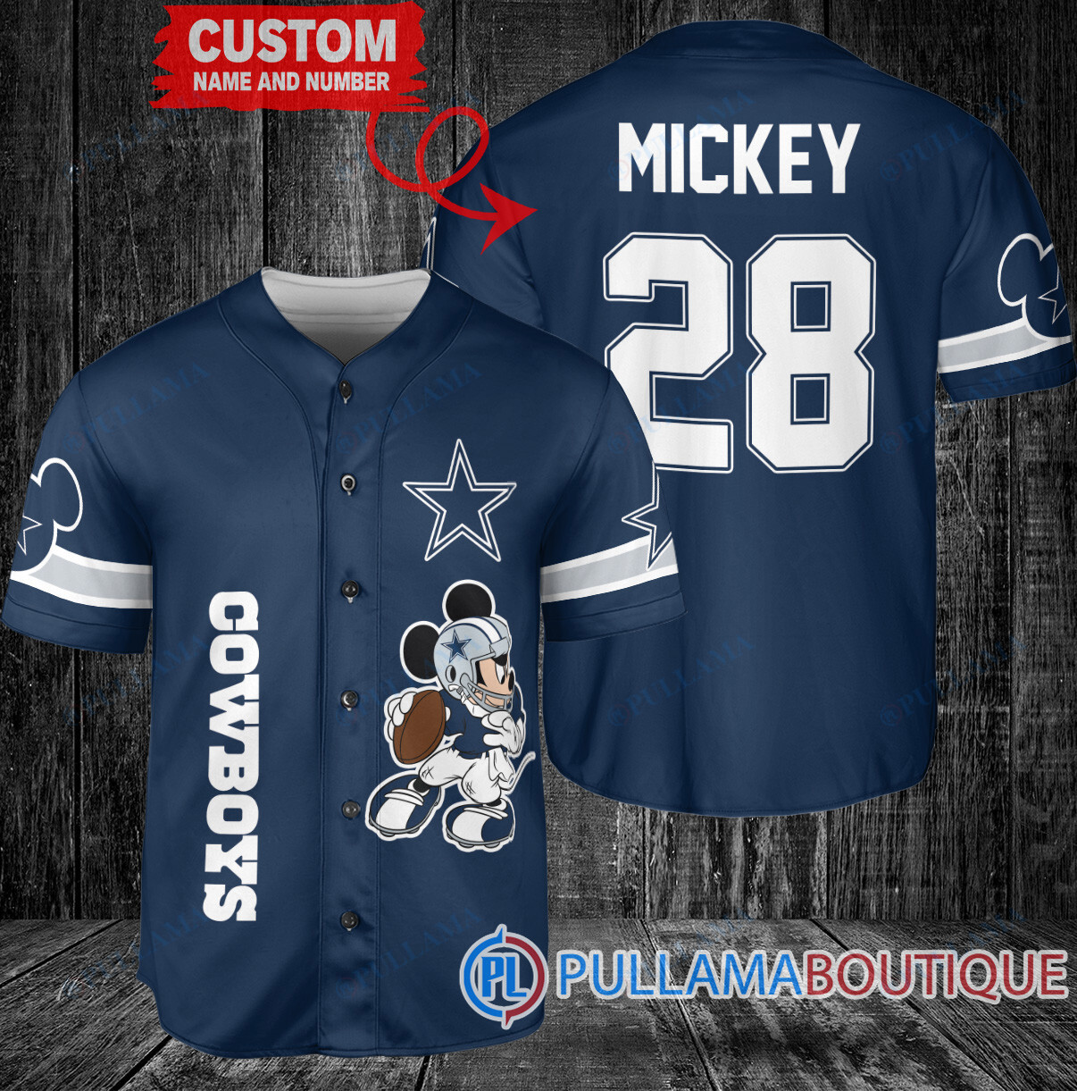 Mickey Kansas City Chiefs Custom Baseball Jersey Gold