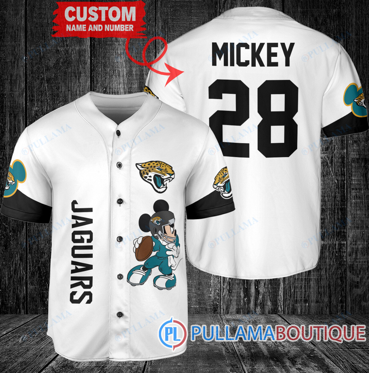 Mickey Philadelphia Eagles Custom Baseball Jersey Midnight Green