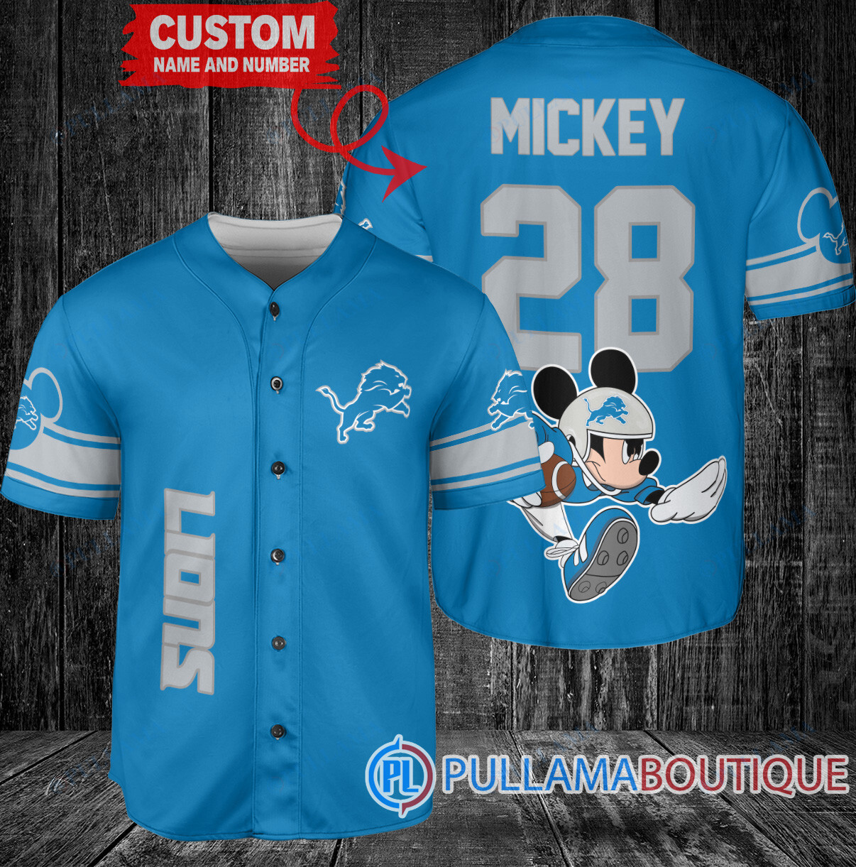 Mickey x Cincinnati Bengals Custom Baseball Jersey Orange