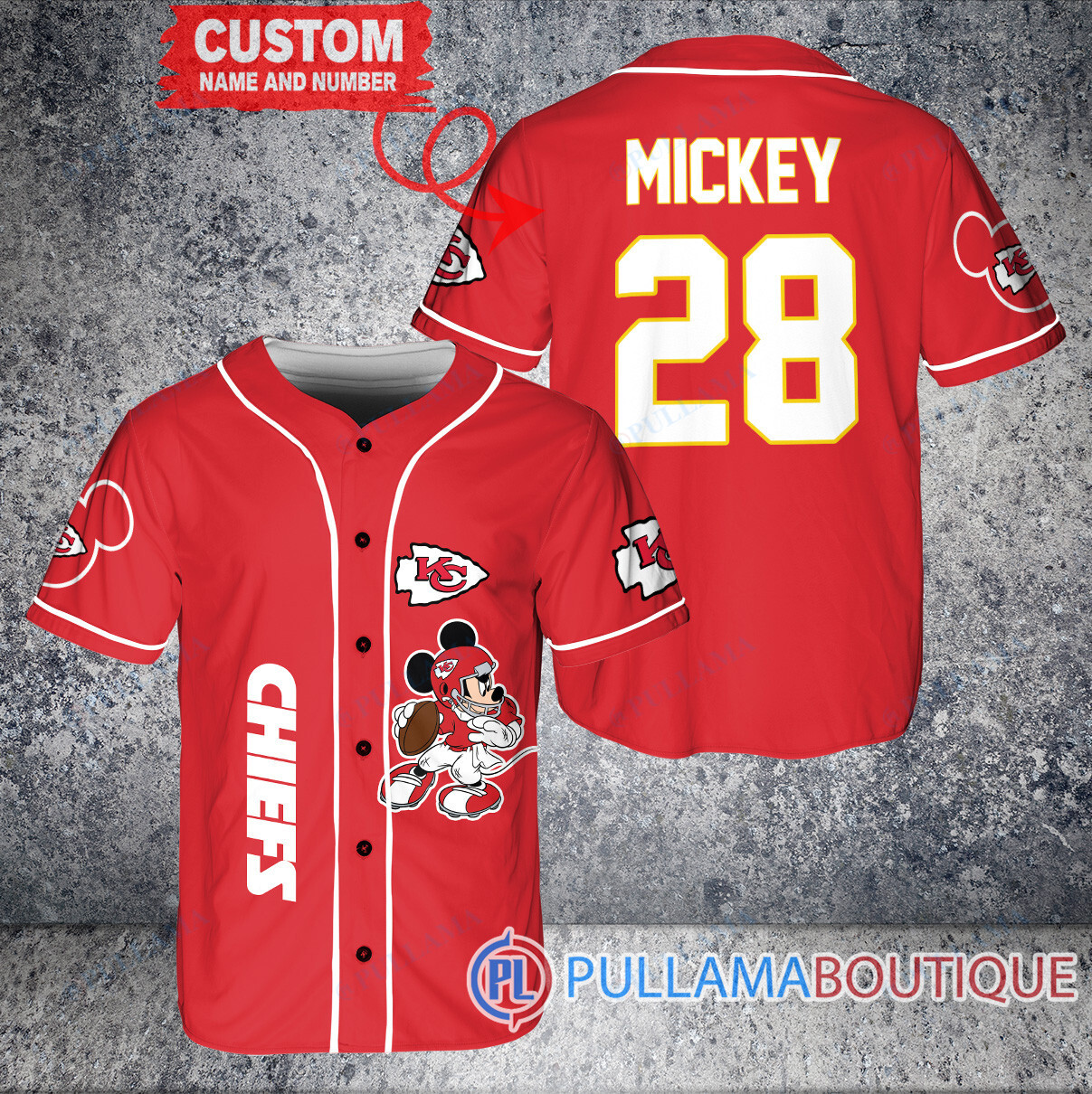 Mickey Seattle Seahawks Custom Baseball Jersey White