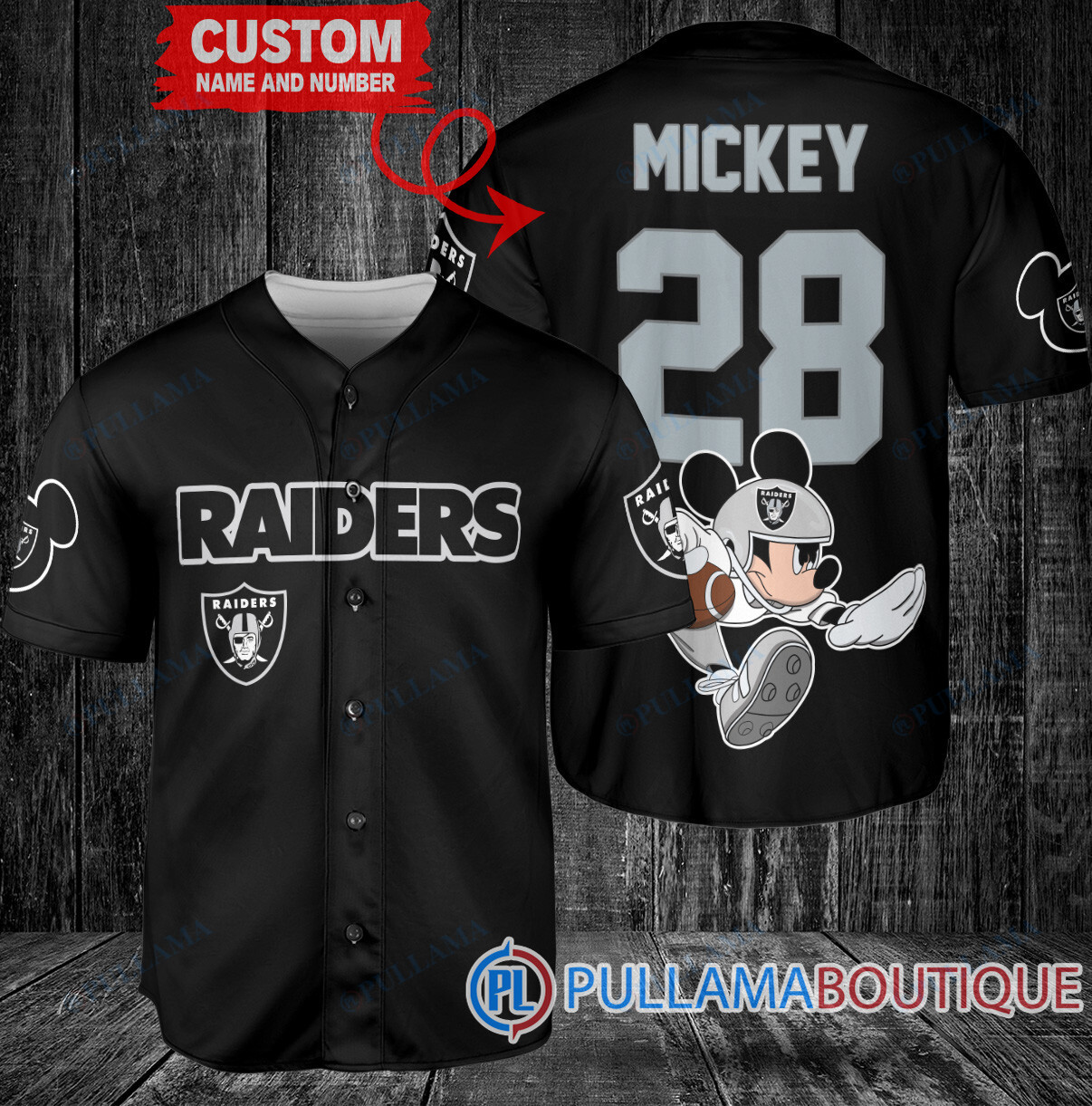 Mickey x San Francisco 49ers Custom Baseball Jersey White