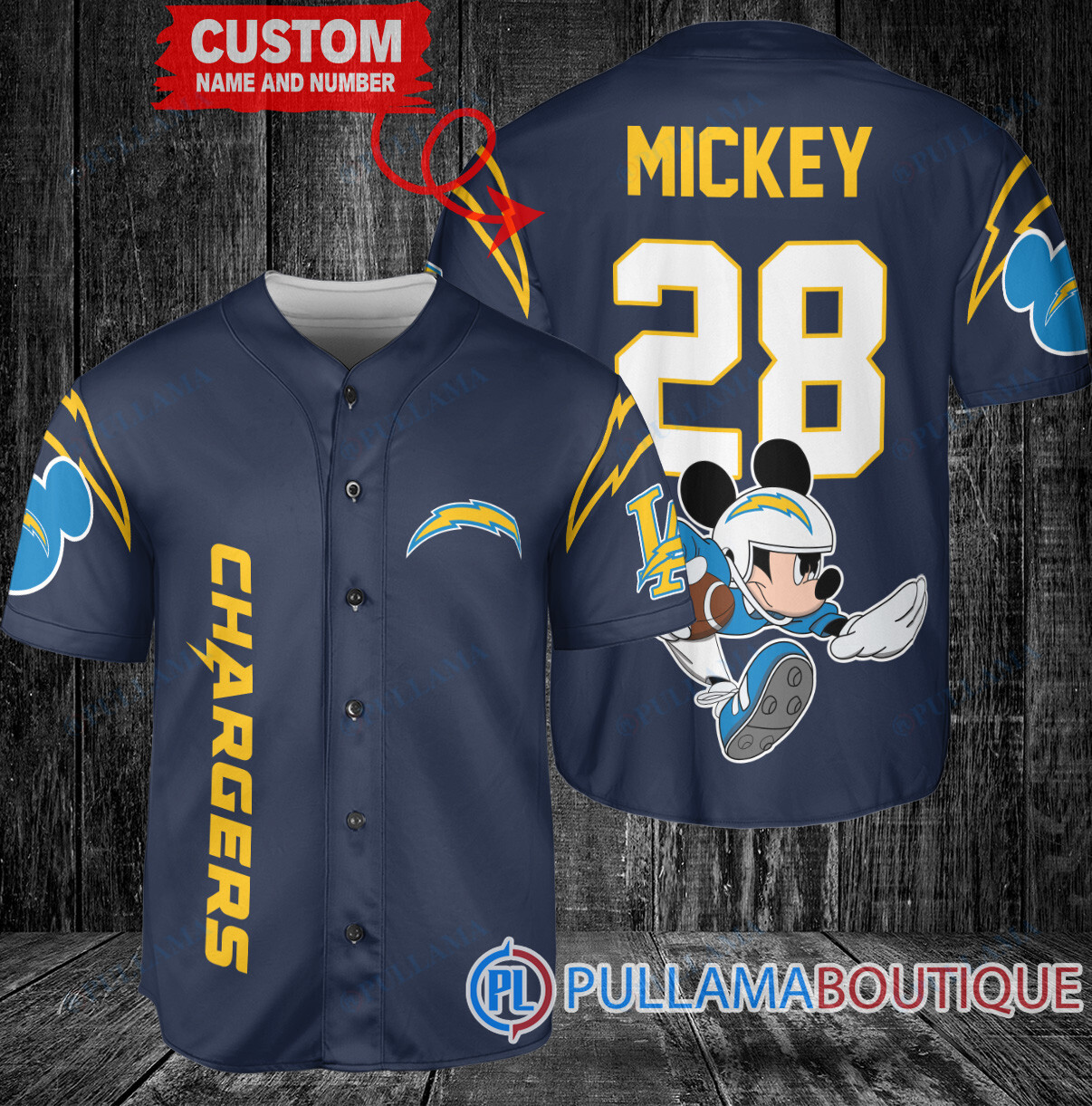 Mickey x Philadelphia Eagles Custom Baseball Jersey Kelly Green