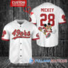 Mickey x Dallas Cowboys Custom Baseball Jersey Gray