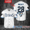 Mickey x New York Giants Custom Baseball Jersey White