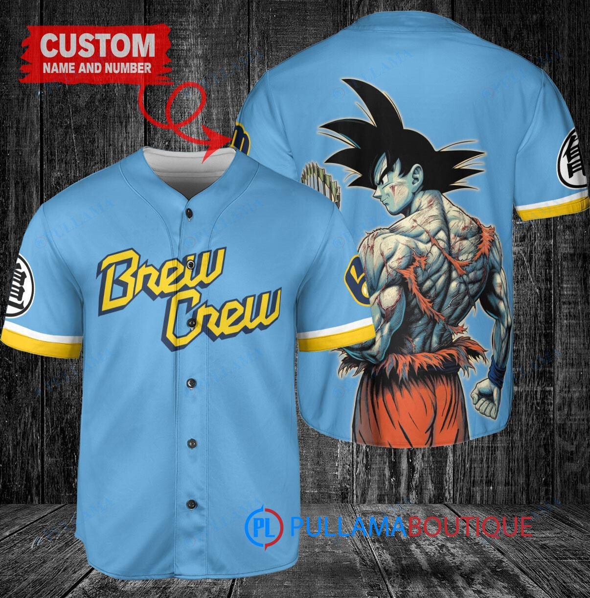 Philadelphia Phillies x Son Goku Kakarot Super Saiyan Dragon Ball Z with Trophy Baseball Jersey White