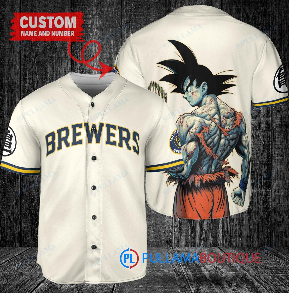 Kansas City Royals x Son Goku Kakarot Super Saiyan Dragon Ball Z with Trophy Baseball Jersey Light Blue