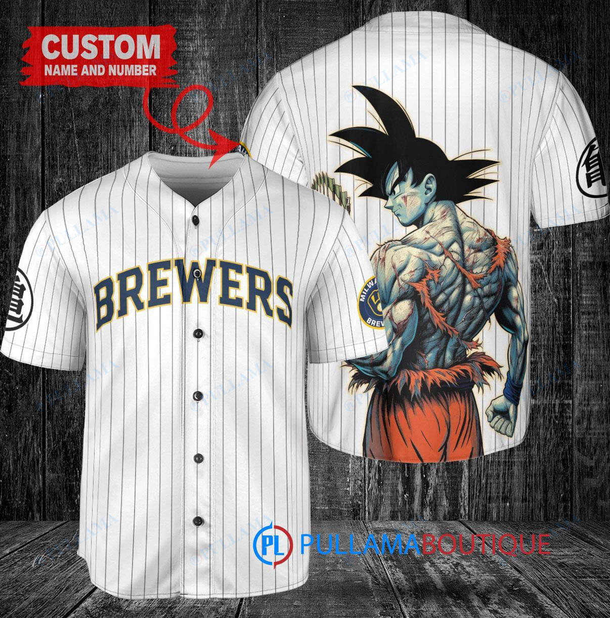 Chicago Cubs x Son Goku Kakarot Super Saiyan Dragon Ball Z with Trophy Baseball Jersey Royal