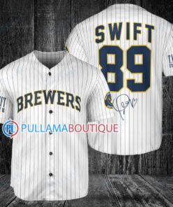 Milwaukee Brewers x Taylor Swift – 89 The Eras Tour Baseball Jersey