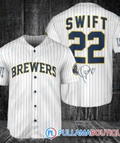 Milwaukee Brewers x Taylor Swift 22 Baseball Jersey