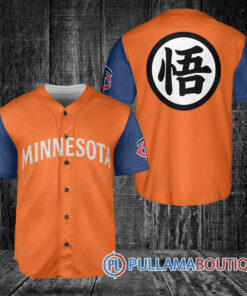 Minnesota Twins Dragon Ball Z Goku Baseball Jersey