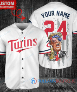 Minnesota Twins x Limited Edition with World Series Trophy Custom Baseball Jersey White