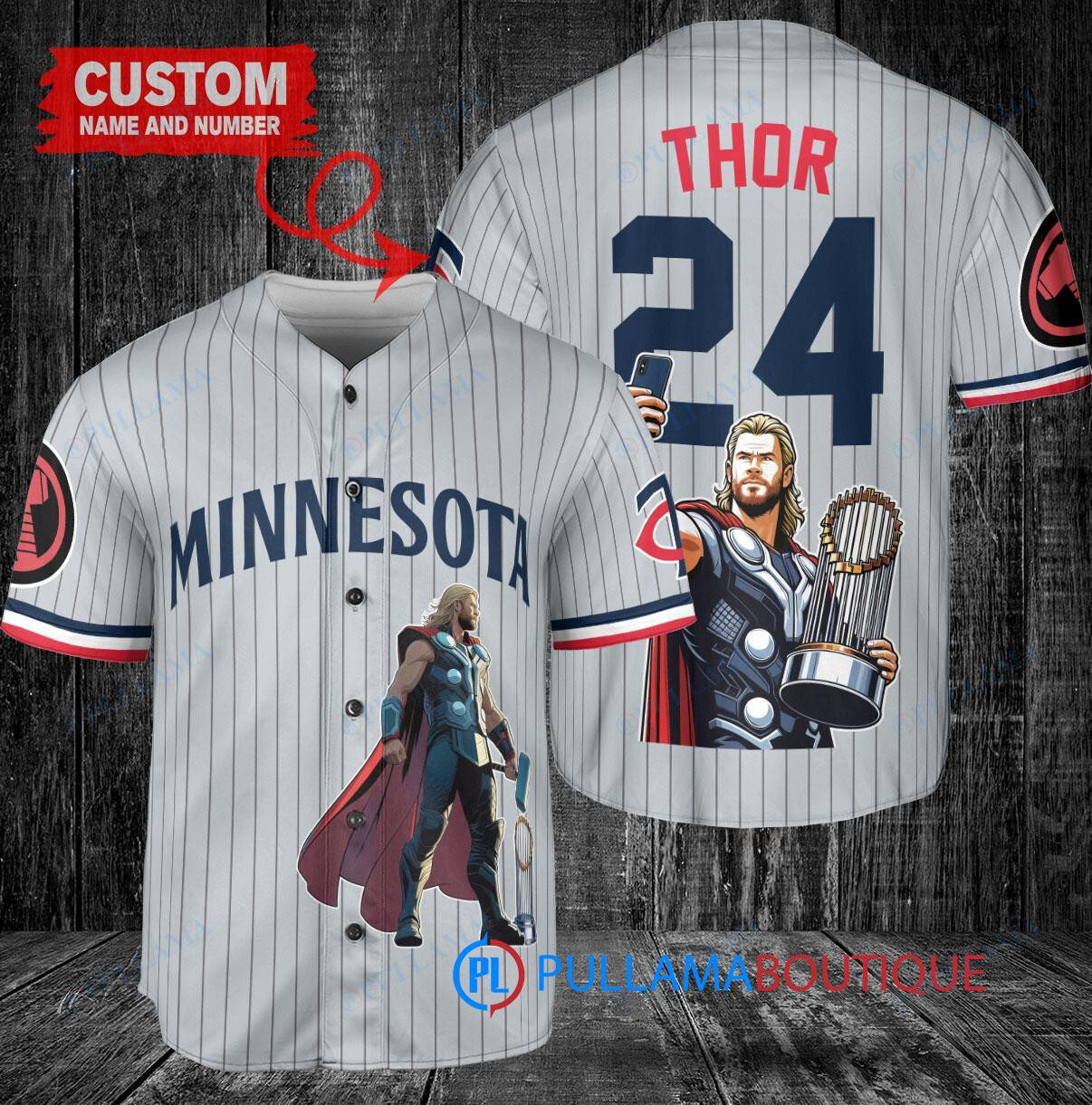 Cincinnati Reds x Thor Marvel with Trophy Custom Baseball Jersey Black 2023 City Connect