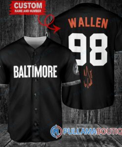 Morgan Wallen Baltimore Orioles Limited Edition Baseball Jersey – Exclusive Fan Gear Black city connect