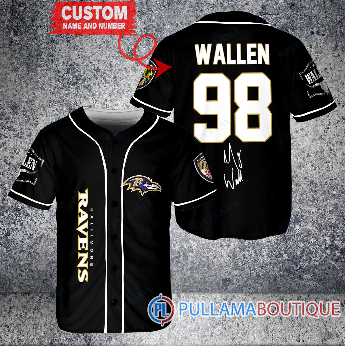 Morgan Wallen Atlanta Falcons Custom Baseball Jersey – Exclusive Fan Gear Red and Black