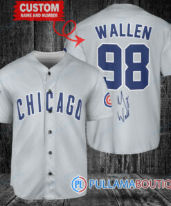 Morgan Wallen Chicago Cubs Limited Edition Baseball Jersey – Exclusive Fan Gear Gray