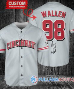 Morgan Wallen Cincinnati Reds Limited Edition Baseball Jersey – Fan Gear Gray