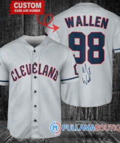 Morgan Wallen Cleveland Guardians Limited Edition Baseball Jersey – Exclusive Fan Gear Gray