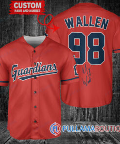 Morgan Wallen Cleveland Guardians Limited Edition Baseball Jersey – Red