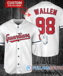 Morgan Wallen Cleveland Guardians Limited Edition Baseball Jersey – White