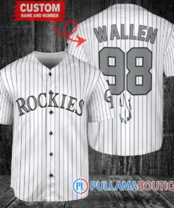 Morgan Wallen Colorado Rockies Limited Edition Baseball Jersey – Exclusive Fan Gear White