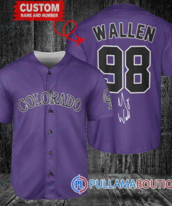 Morgan Wallen Colorado Rockies Limited Edition Baseball Jersey – Purple