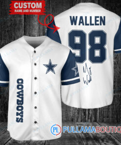 Morgan Wallen Dallas Cowboys Custom Baseball Jersey – Exclusive Fan Gear White