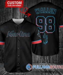 Morgan Wallen Miami Marlins Limited Edition Baseball Jersey – Exclusive Fan Gear Black