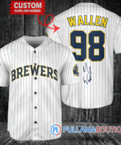 Morgan Wallen Milwaukee Brewers Limited Edition Baseball Jersey – Exclusive Fan Gear White