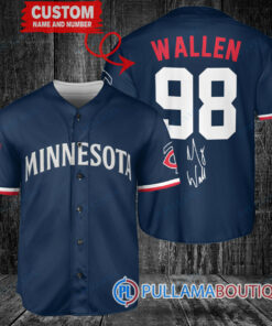 Morgan Wallen Minnesota Twins Limited Edition Baseball Jersey – Exclusive Fan Gear Navy