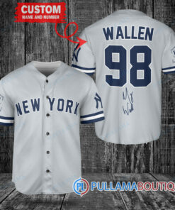 Morgan Wallen New York Yankees Limited Edition Baseball Jersey – Exclusive Fan Gear Gray