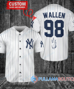 Morgan Wallen New York Yankees Limited Edition Baseball Jersey – Exclusive Fan Gear White