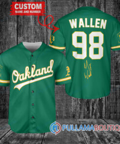 Morgan Wallen Oakland Athletics Limited Edition Baseball Jersey – Exclusive Fan Gear Green