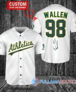 Morgan Wallen Oakland Athletics Limited Edition Baseball Jersey – Exclusive Fan Gear White