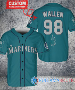 Morgan Wallen Seattle Mariners Limited Edition Baseball Jersey – Exclusive Fan Gear Aqua