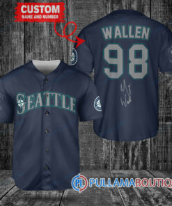 Morgan Wallen Seattle Mariners Limited Edition Baseball Jersey – Exclusive Fan Gear Navy