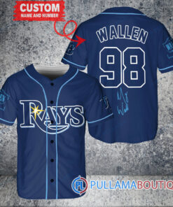 Morgan Wallen Tampa Bay Rays Limited Edition Baseball Jersey – Exclusive Fan Gear Navy