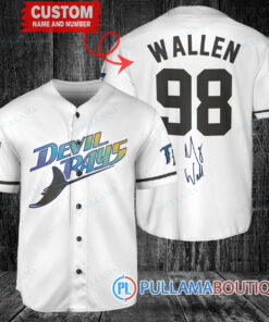 Morgan Wallen Tampa Bay Rays Limited Edition Baseball Jersey – White Replica