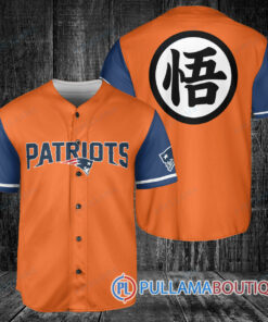 New England Patriots Dragon Ball Z Goku Baseball Jersey