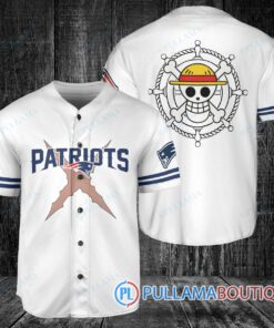 New England Patriots Luffy After Timeskip One Piece Straw Hats Baseball Jersey