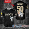 Las Vegas Raiders x Snoopy and Charlie Brown with Trophy Custom Baseball Jersey White Without Piping