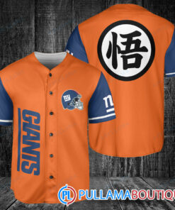 New York Giants Dragon Ball Z Goku Baseball Jersey