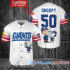 Cincinnati Bengals x Snoopy and Charlie Brown with Trophy Custom Baseball Jersey White